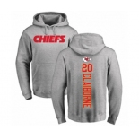 Football Kansas City Chiefs #20 Morris Claiborne Ash Backer Pullover Hoodie