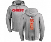 Football Kansas City Chiefs #25 LeSean McCoy Ash Backer Pullover Hoodie