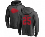 Football Kansas City Chiefs #25 LeSean McCoy Ash One Color Pullover Hoodie