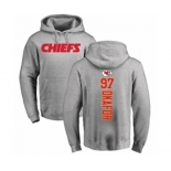 Football Kansas City Chiefs #97 Alex Okafor Ash Backer Pullover Hoodie