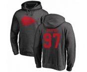 Football Kansas City Chiefs #97 Alex Okafor Ash One Color Pullover Hoodie