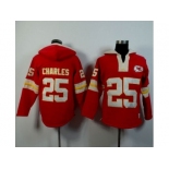 Kansas City Chiefs #25 Jamaal Charles Red Player Winning Method Pullover Hoodie