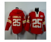 Kansas City Chiefs #25 Jamaal Charles Red Player Winning Method Pullover Hoodie