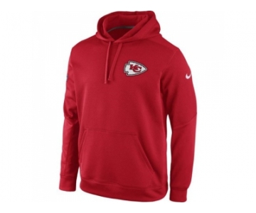 Kansas City Chiefs Nike Red KO Chain Fleece Pullover Performance Hoodie