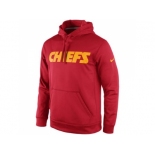 Kansas City Chiefs Nike Red KO Wordmark Performance Hoodie