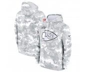 Men's Kansas City Chiefs 2024 Arctic Camo Salute To Service Club Fleece Pullover Hoodie