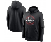 Men's Kansas City Chiefs Black 2023 AFC West Division Champions Locker Room Trophy Collection Pullover Hoodie