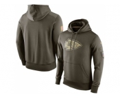 Men''s Kansas City Chiefs Nike Olive Salute To Service KO Performance Hoodie