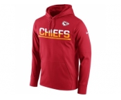 Men's Kansas City Chiefs Nike Red Sideline Circuit Pullover Performance Hoodie