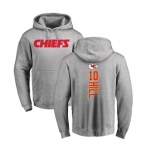 NFL Nike Kansas City Chiefs #10 Tyreek Hill Ash Backer Pullover Hoodie