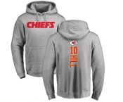 NFL Nike Kansas City Chiefs #10 Tyreek Hill Ash Backer Pullover Hoodie