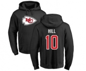 NFL Nike Kansas City Chiefs #10 Tyreek Hill Black Name & Number Logo Pullover Hoodie