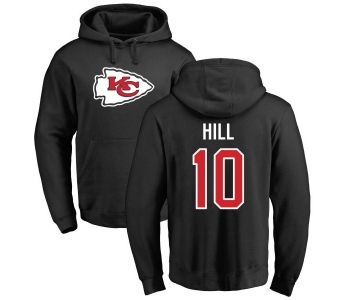 NFL Nike Kansas City Chiefs #10 Tyreek Hill Black Name & Number Logo Pullover Hoodie