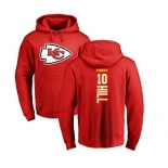 NFL Nike Kansas City Chiefs #10 Tyreek Hill Red Backer Pullover Hoodie