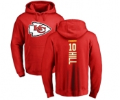 NFL Nike Kansas City Chiefs #10 Tyreek Hill Red Backer Pullover Hoodie