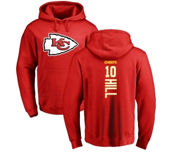 NFL Nike Kansas City Chiefs #10 Tyreek Hill Red Backer Pullover Hoodie