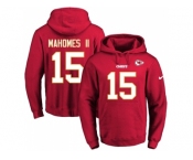 Nike Kansas City Chiefs #15 Patrick Mahomes II Red Name & Number Pullover NFL Hoodie