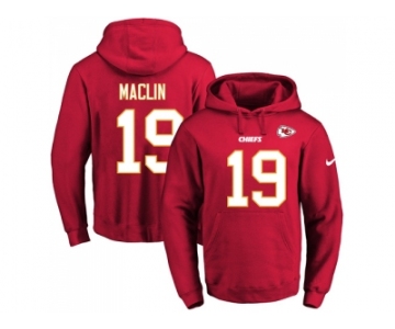 Nike Kansas City Chiefs #19 Jeremy Maclin Red Name & Number Pullover NFL Hoodie