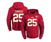 Nike Kansas City Chiefs #25 Jamaal Charles Red Name & Number Pullover NFL Hoodie