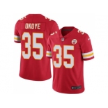 Nike Kansas City Chiefs #35 Christian Okoye Red Men's Stitched NFL Limited Rush Jersey