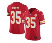 Nike Kansas City Chiefs #35 Christian Okoye Red Men's Stitched NFL Limited Rush Jersey