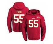 Nike Kansas City Chiefs #55 Dee Ford Red Name & Number Pullover NFL Hoodie