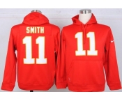 nike nfl jerseys kansas city chiefs #11 alex smith red[pullover hooded sweatshirt]