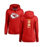 NFL Women's Nike Kansas City Chiefs #10 Tyreek Hill Red Backer Pullover Hoodie