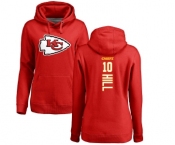 NFL Women's Nike Kansas City Chiefs #10 Tyreek Hill Red Backer Pullover Hoodie