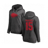 NFL Women's Nike Kansas City Chiefs #15 Patrick Mahomes Ash One Color Pullover Hoodie