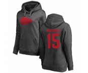 NFL Women's Nike Kansas City Chiefs #15 Patrick Mahomes Ash One Color Pullover Hoodie