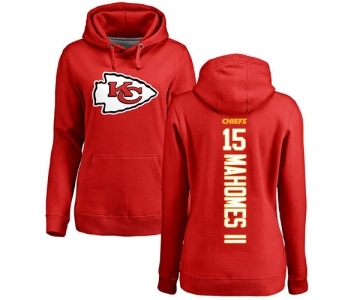 NFL Women's Nike Kansas City Chiefs #15 Patrick Mahomes II Red Backer Pullover Hoodie