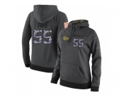 NFL Women's Nike Kansas City Chiefs #55 Dee Ford Stitched Black Anthracite Salute to Service Player Performance Hoodie