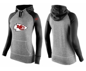 Women Nike Kansas City Chiefs Performance Hoodie Grey & Black