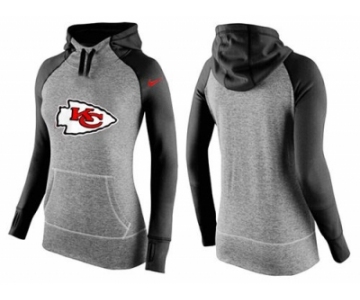 Women Nike Kansas City Chiefs Performance Hoodie Grey & Black