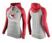 Women Nike Kansas City Chiefs Performance Hoodie Grey & Red_1