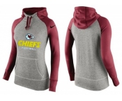 Women Nike Kansas City Chiefs Performance Hoodie Grey & Red_2