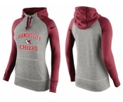 Women Nike Kansas City Chiefs Performance Hoodie Grey & Red_3