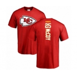 Football Kansas City Chiefs #25 LeSean McCoy Red Backer T-Shirt