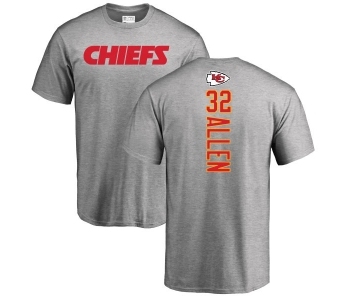 Football Kansas City Chiefs #32 Marcus Allen Ash Backer T-Shirt