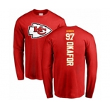 Football Kansas City Chiefs #97 Alex Okafor Red Backer Long Sleeve T-Shirt