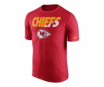 Men's Kansas City Chiefs Nike Red Legend Staff Practice Performance T-Shirt