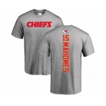 NFL Nike Kansas City Chiefs #15 Patrick Mahomes Ash Backer T-Shirt