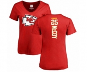 Football Women's Kansas City Chiefs #25 LeSean McCoy Red Backer T-Shirt