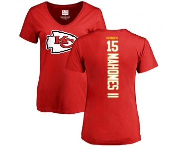 NFL Women's Nike Kansas City Chiefs #15 Patrick Mahomes II Red Backer T-Shirt