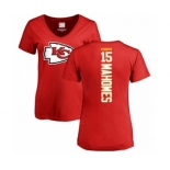 NFL Women's Nike Kansas City Chiefs #15 Patrick Mahomes Red Backer T-Shirt