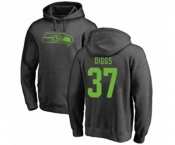 Football Seattle Seahawks #37 Quandre Diggs Ash One Color Pullover Hoodie