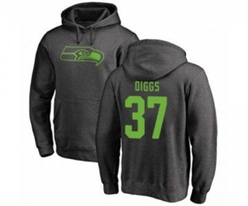 Football Seattle Seahawks #37 Quandre Diggs Ash One Color Pullover Hoodie