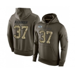 Football Seattle Seahawks #37 Shaun Alexander Green Salute To Service Men's Pullover Hoodie