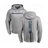 Football Seattle Seahawks #57 Cody Barton Ash Backer Pullover Hoodie